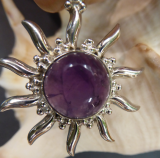 Amethyst Sonnen Anhänger