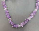 Amethyst-Bergkristall-Collier